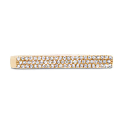14k Yellow Gold Diamond Pave Lady's Ring Size 5.5 - 0.15ct