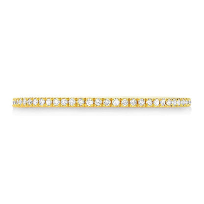 14k Yellow Gold Diamond Lady's Band Size 5.5