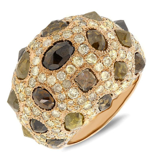 18k Yellow Gold GIA Certified Fancy Color Diamond Ring - 9.15ct