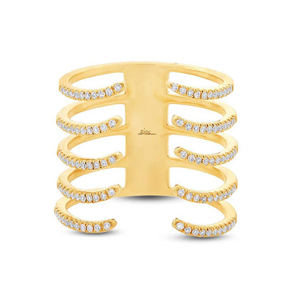 14k Yellow Gold Diamond Lady's Ring - 0.36ct