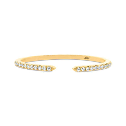 14k Yellow Gold Diamond Lady's Ring Size 9 - 0.07ct