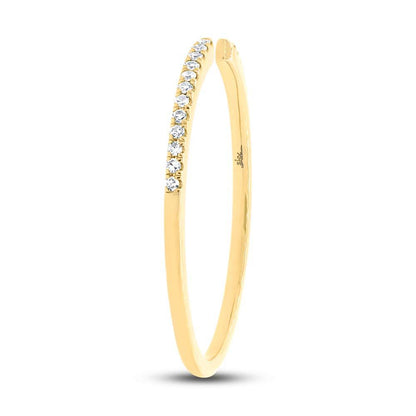 14k Yellow Gold Diamond Lady's Ring Size 9 - 0.07ct
