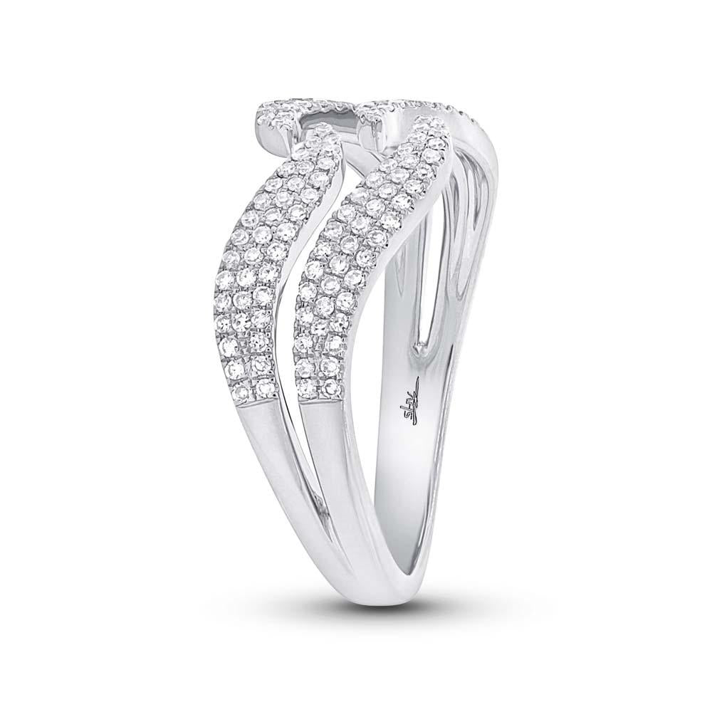 14k White Gold Diamond Lady's Ring - 0.35ct