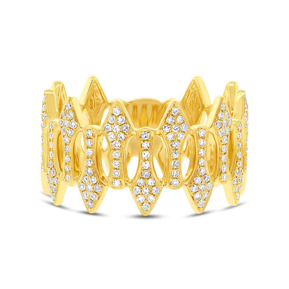 14k Yellow Gold Diamond Lady's Ring - 0.31ct