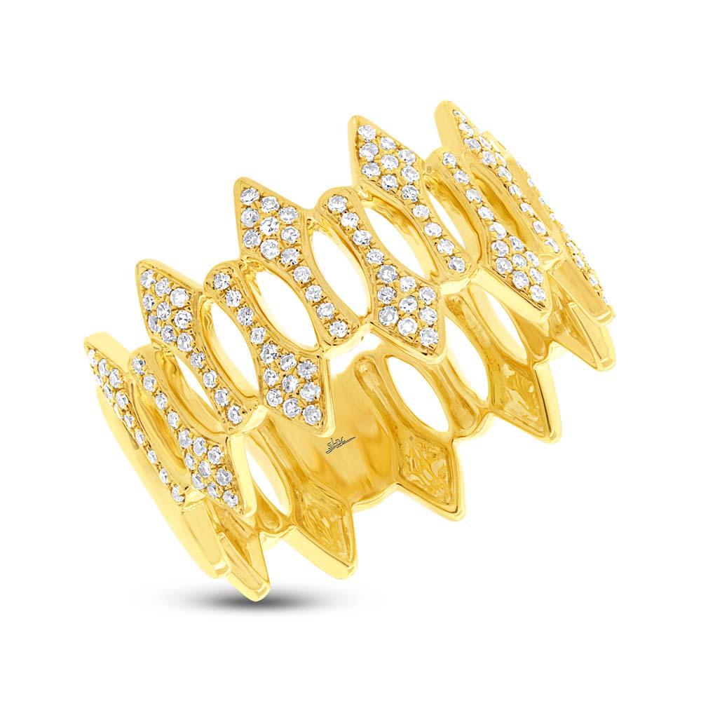 14k Yellow Gold Diamond Lady's Ring - 0.31ct