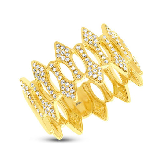 14k Yellow Gold Diamond Lady's Ring - 0.31ct