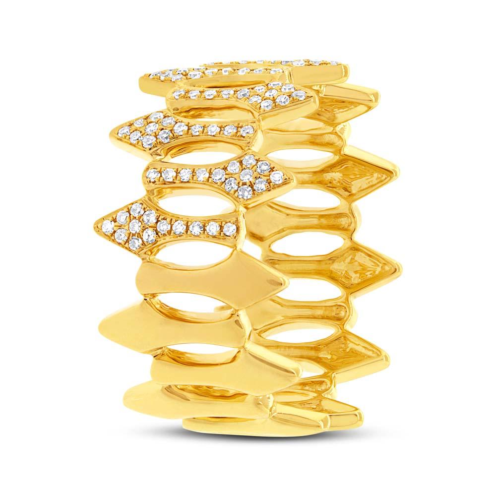 14k Yellow Gold Diamond Lady's Ring - 0.31ct
