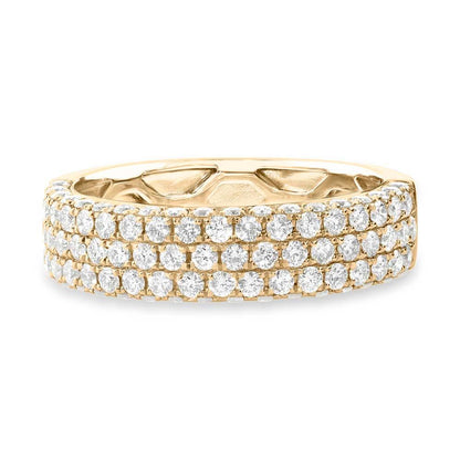 14k Yellow Gold Diamond Lady's Pave Band - 1.30ct