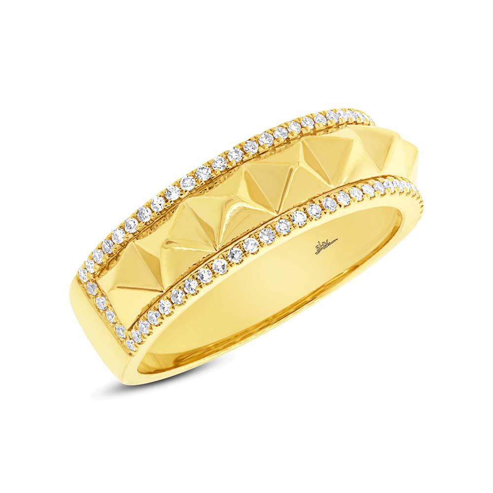 14k Yellow Gold Diamond Lady's Ring - 0.20ct