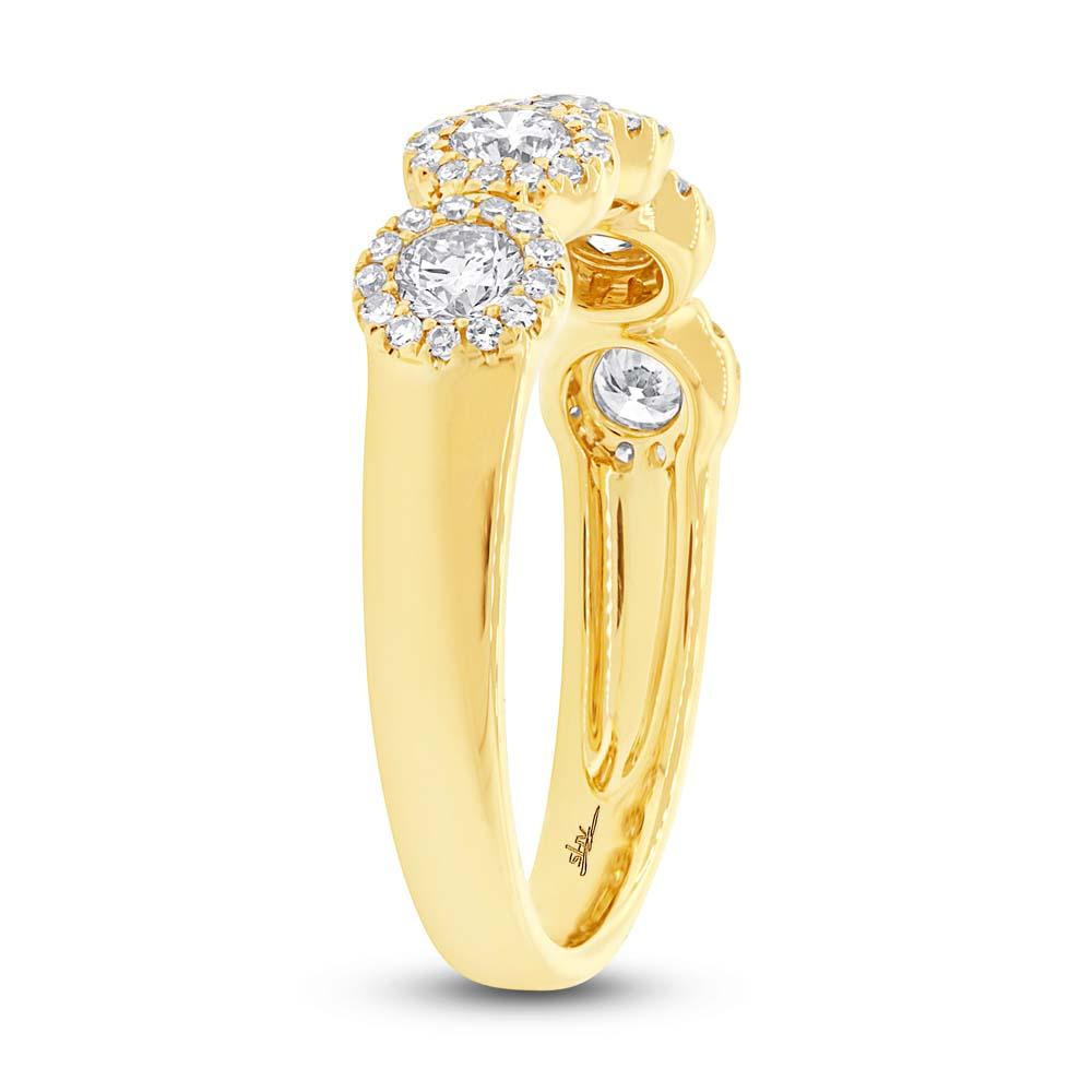 14k Yellow Gold Diamond Lady's Band