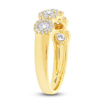 14k Yellow Gold Diamond Lady's Band