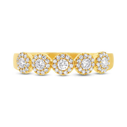 14k Yellow Gold Diamond Lady's Band