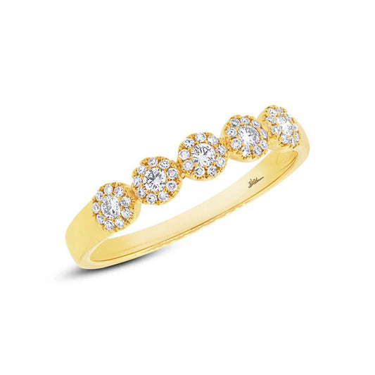 14k Yellow Gold Diamond Lady's Band