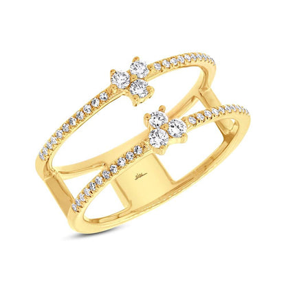 14k Yellow Gold Diamond Lady's Ring - 0.30ct