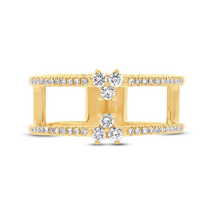 14k Yellow Gold Diamond Lady's Ring - 0.30ct