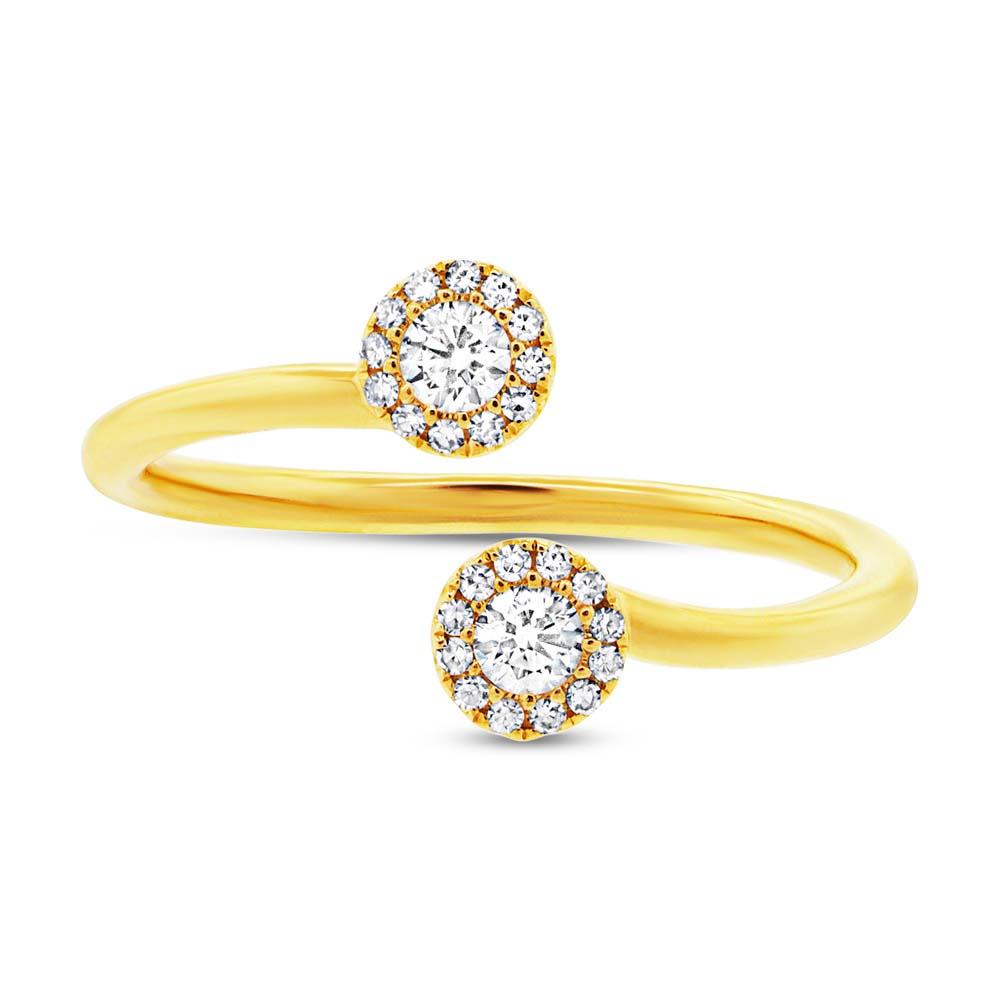 14k Yellow Gold Diamond Lady's Ring - 0.23ct