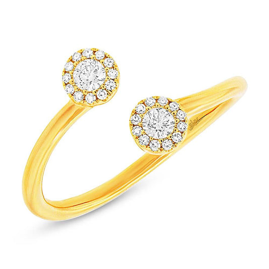 14k Yellow Gold Diamond Lady's Ring - 0.23ct