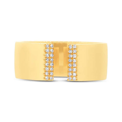 14k Yellow Gold Diamond Lady's Ring - 0.10ct