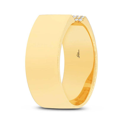 14k Yellow Gold Diamond Lady's Ring - 0.10ct