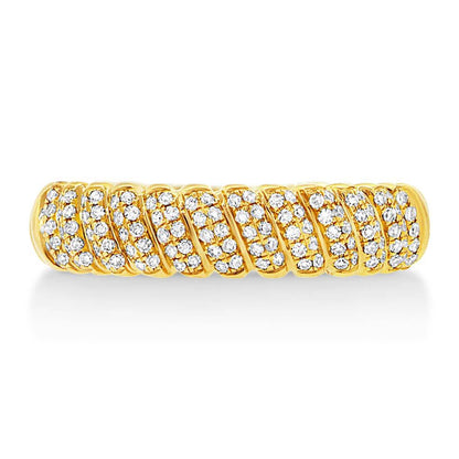 14k Yellow Gold Diamond Lady's Ring - 0.28ct