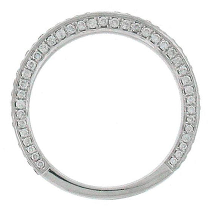 18k White Gold Diamond Lady's Band Size 7 - 0.60ct