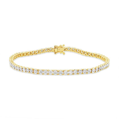 14k Yellow Gold Diamond Lady's Bracelet - 1.00ct