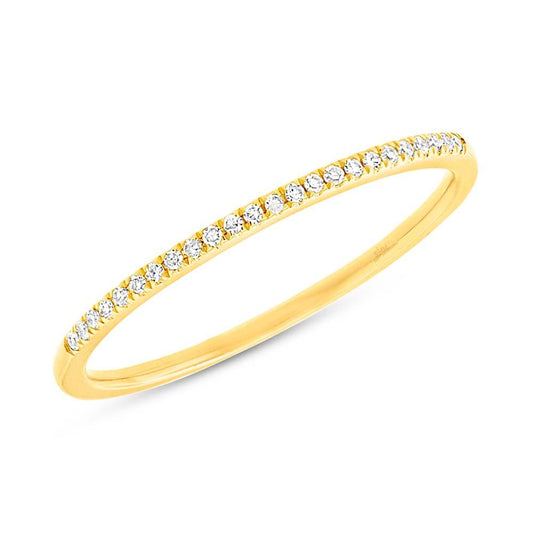 14k Yellow Gold Diamond Lady's Band