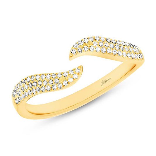 14k Yellow Gold Diamond Lady's Ring - 0.17ct