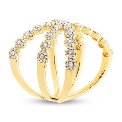 14k Yellow Gold Diamond Lady's Ring - 0.80ct