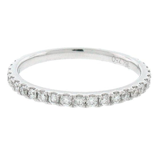 18k White Gold Diamond Lady's Band - 0.40ct