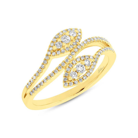 14k Yellow Gold Diamond Lady's Ring - 0.31ct