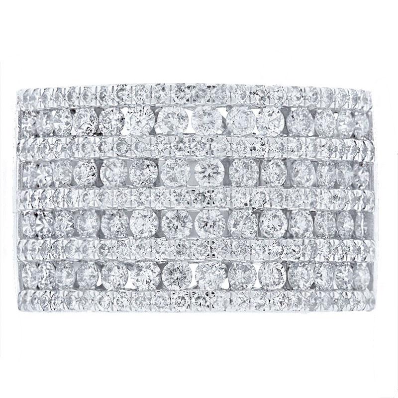 14k White Gold Diamond Lady's Ring - 2.05ct