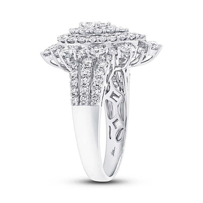 18k White Gold Diamond Lady's Ring - 1.90ct