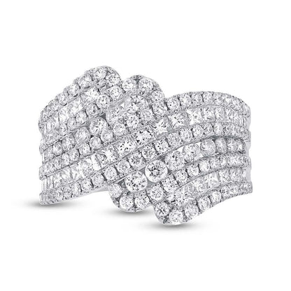 18k White Gold Diamond Lady's Ring - 2.52ct