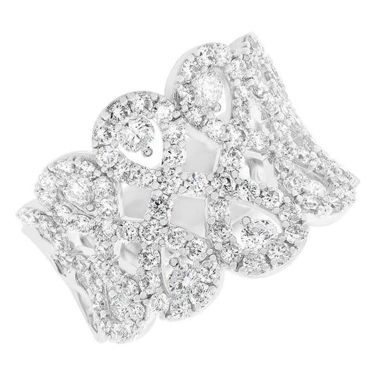 18k White Gold Diamond Lady's Ring - 2.05ct