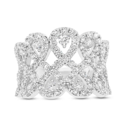 18k White Gold Diamond Lady's Ring - 2.05ct