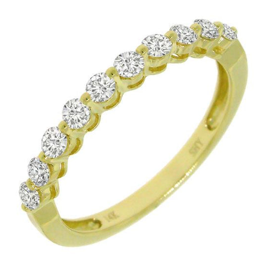 14k Yellow Gold Diamond Lady's Band - 0.47ct