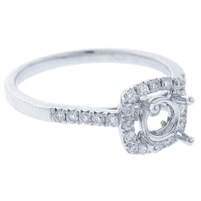 18k White Gold Diamond Semi-mount Ring - 0.30ct
