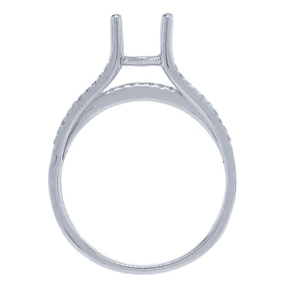 18k White Gold Diamond Semi-mount Ring - 0.60ct