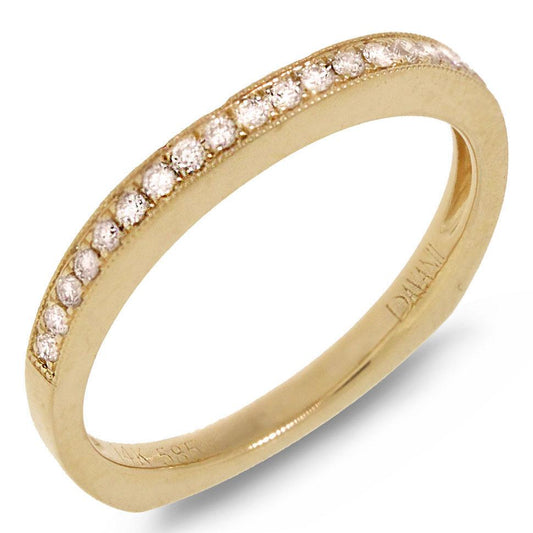 14k Yellow Gold Diamond Lady's Band - 0.20ct