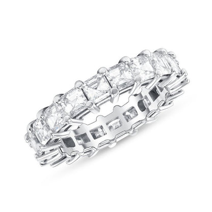 18K White Gold Diamond 3.95 CT. T.W. Radiant Cut Eternity Band