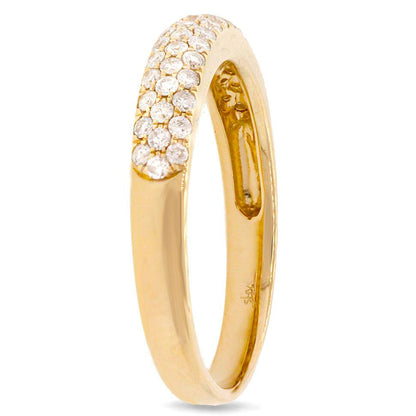 14k Yellow Gold Diamond Lady's Pave Band - 0.38ct