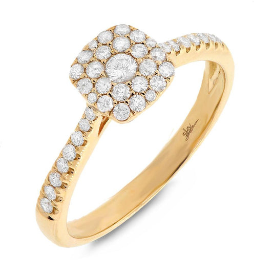 14k Yellow Gold Diamond Lady's Ring - 0.40ct