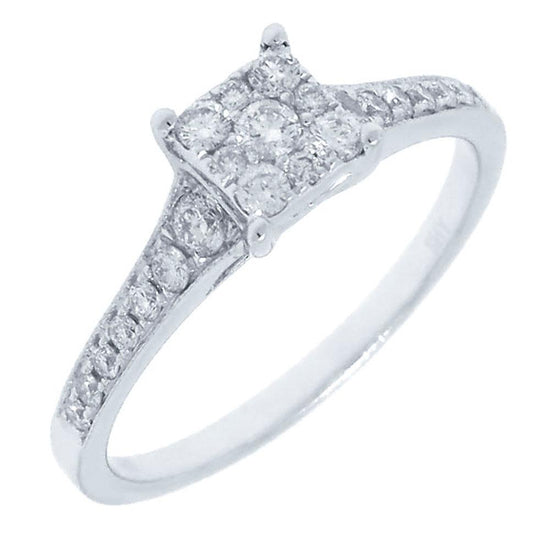 18k White Gold Diamond Lady's Ring - 0.40ct