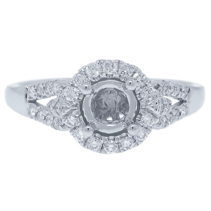 14k White Gold Diamond Semi-mount Ring - 0.29ct