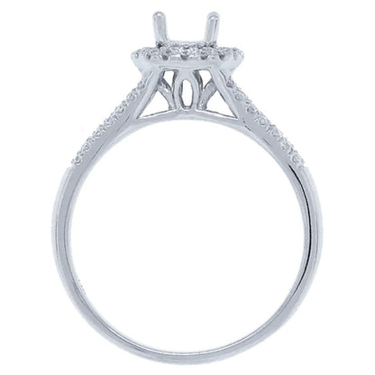 14k White Gold Diamond Semi-mount Ring - 0.20ct
