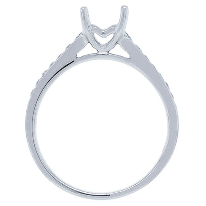 18k White Gold Diamond Semi-mount Ring - 0.24ct