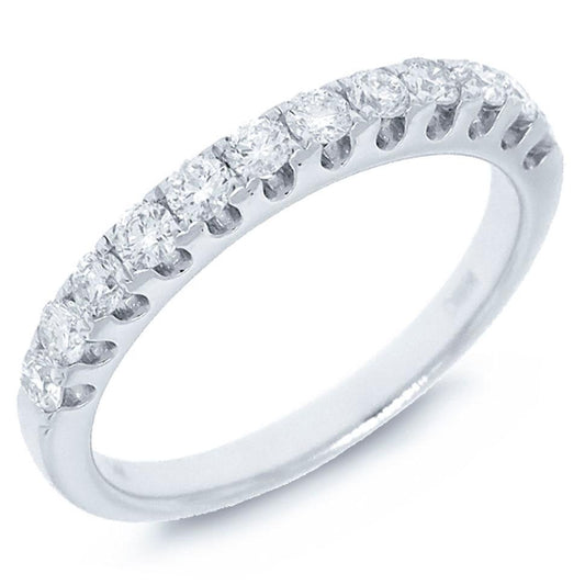 18k White Gold Diamond Lady's Band - 0.50ct