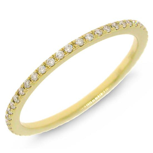 14k Yellow Gold Diamond Eternity Band