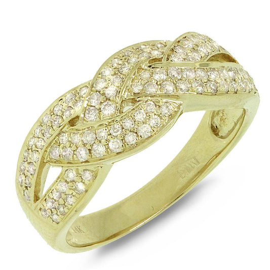 14k Yellow Gold Diamond Lady's Ring - 0.56ct